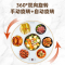 热菜板保温板餐桌电动旋转盘电陶炉火锅暖菜板多功能家用饭菜加热_黑60cm电陶炉2000W火锅适合1.1-1.2米圆桌