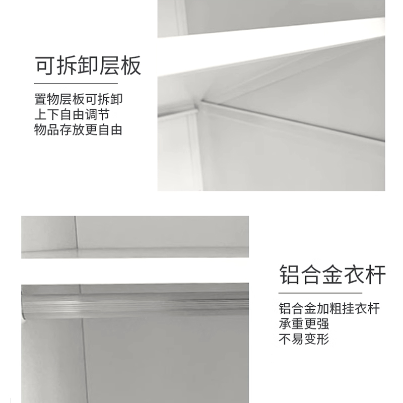诚亿宏 加厚两门更衣柜 900*580*1980/L95高清大图