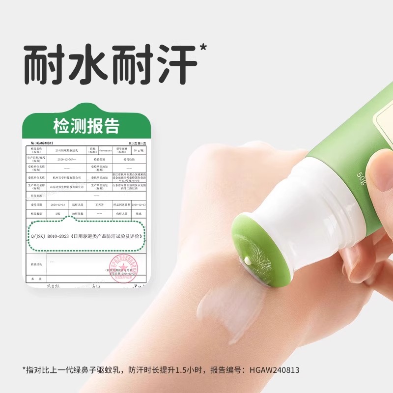 绿鼻子驱蚊乳液高清大图