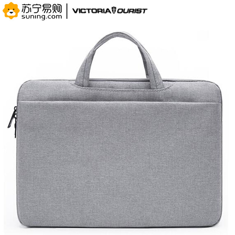 维多利亚旅行者(VICTORIATOURIST)V7018(灰色)都市轻简手提电脑数码包 14英寸