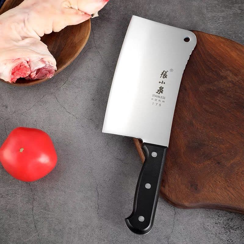 张小泉菜刀家用厨房刀具不锈钢斩切砍骨刀厨师专用切肉切片刀7163图片