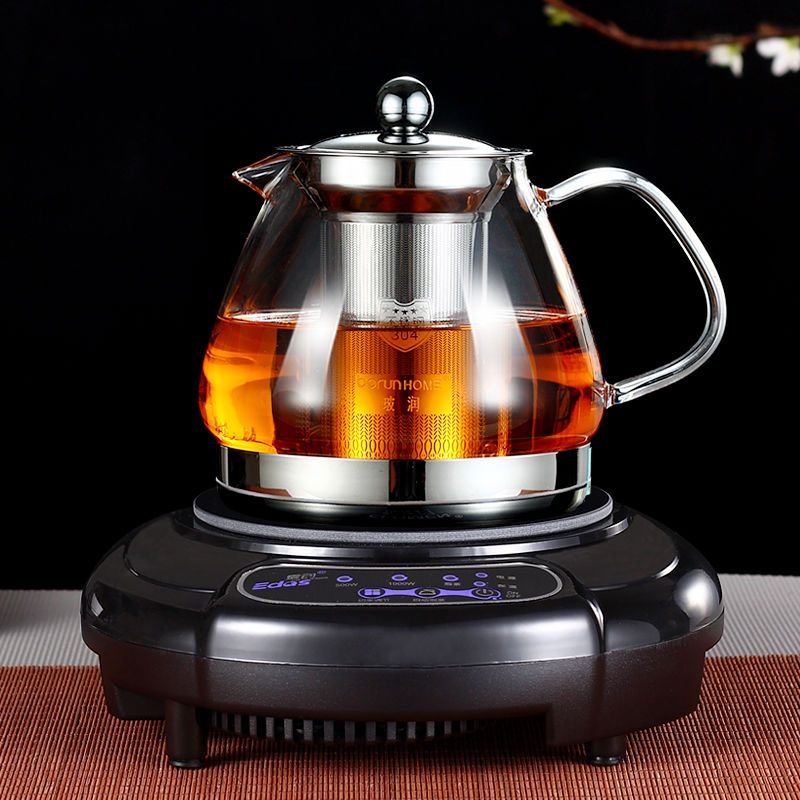 电磁炉烧水全自动茶炉套装家用普洱茶具整套e101款800ml方型电磁炉