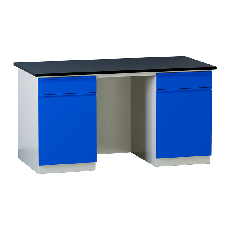 臻远 ZY5052709 实验台实验室 工作台实验桌操作台 全钢深蓝1.5米边台