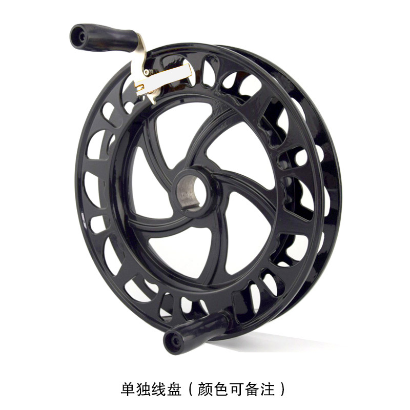新款电动轮镁合金风筝线轮防倒转碟刹建鹏背带轮成型助力收线创意 三维工匠 仅:备用盘配件(黑/黄色)高清大图