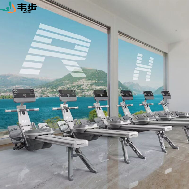 韦步RH划船器自发电家用商用室内健身有氧划船器运动器材黑色高清大图