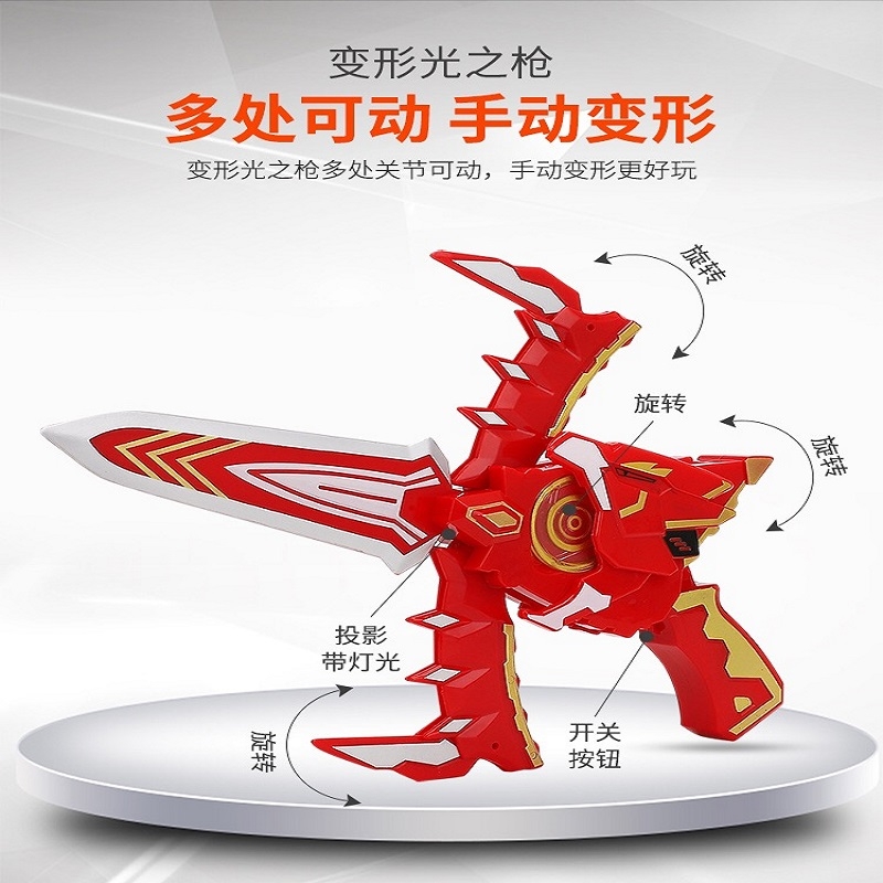 迷你特工队玩具 X特功机器人变形雷麦克斯赛米米米特攻队秘密战警 二代蓝红武器(两把袋装)送电池高清大图