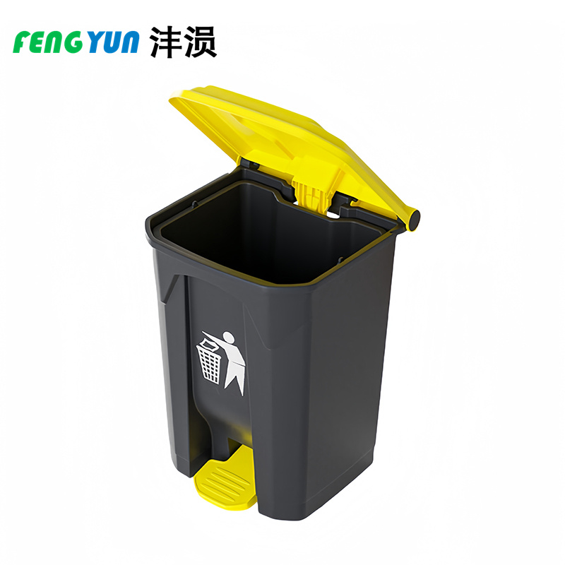 沣涢 带盖垃圾桶 50L 个高清大图
