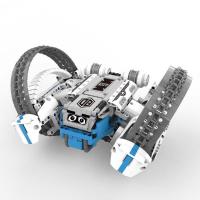 ONEBOT小颗粒积木拼装遥控车履带车steam图形化编程积木玩具反履机甲积木机器人