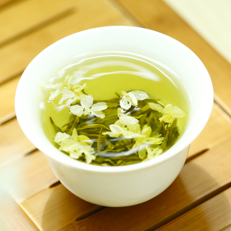 买1赠1 川红 茉莉花茶 浓香型四川特产散装花毛峰茶叶250g/盒