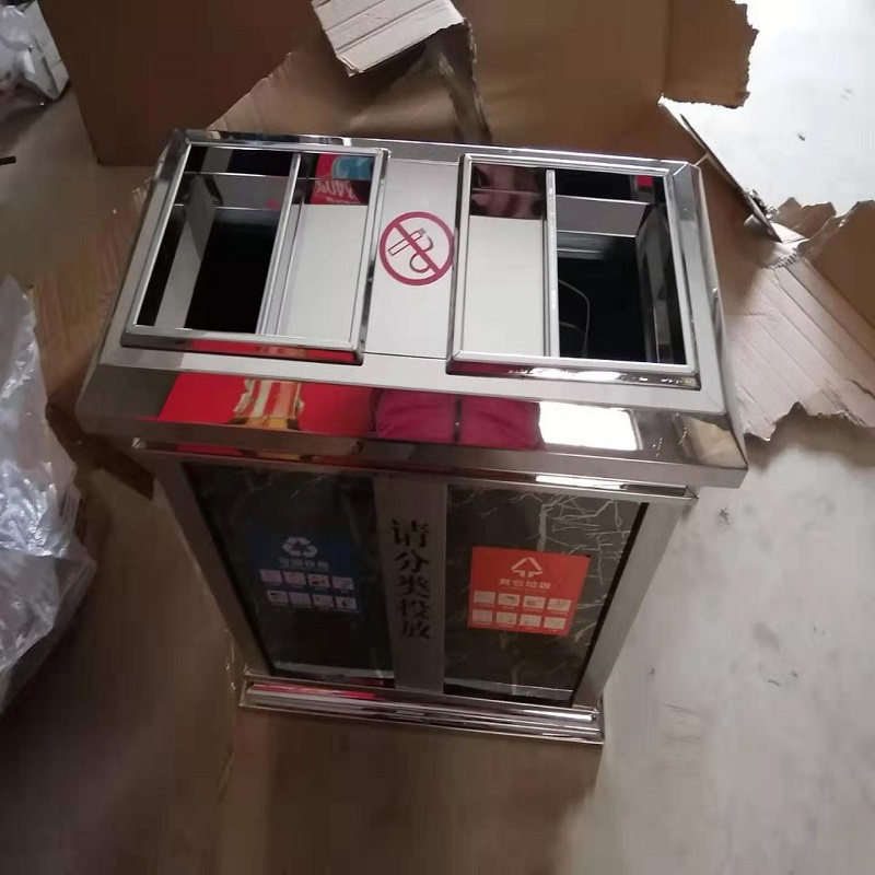心业不锈钢分类垃圾桶LJT02室内外环保收纳桶 此产品单件不出售批量请联系客服高清大图