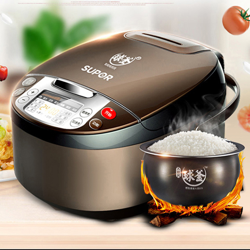 苏泊尔(SUPOR) 球釜电饭煲 CFXB40FC835-75 4L容量 智能预约功能 三维立体加热陶晶不粘内胆定时预约