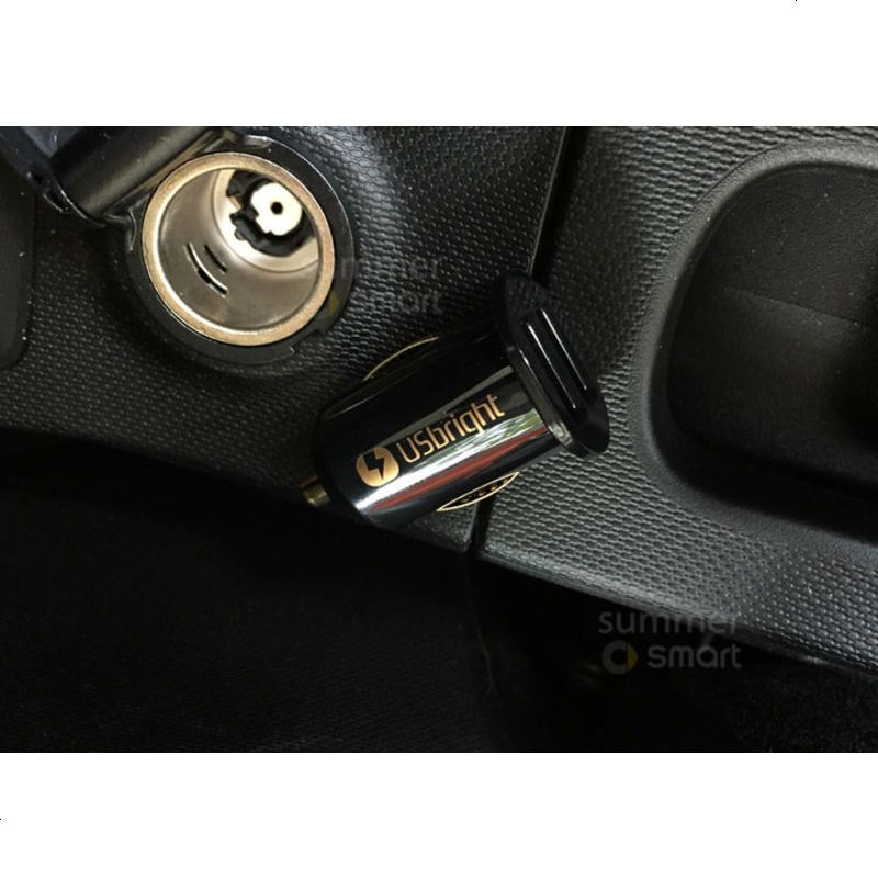 09-18款Smart汽车充电器 车载点烟器USB iphone7 7Plus车充