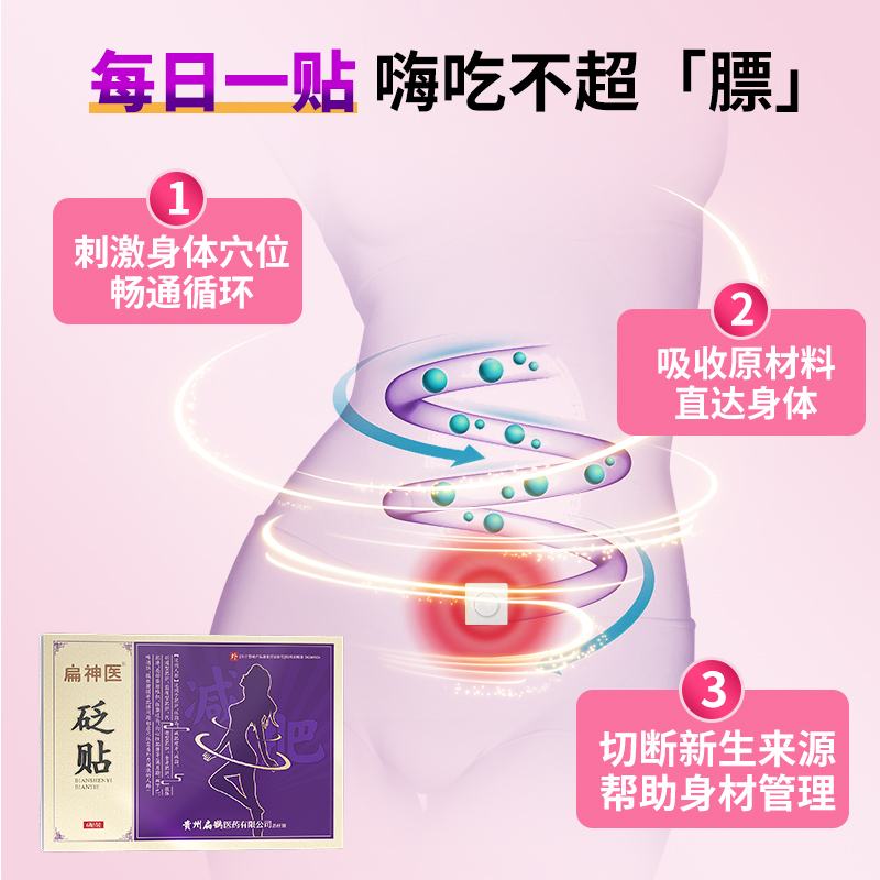 扁神医减肥型砭贴正品保障厂家直销4盒装高清大图