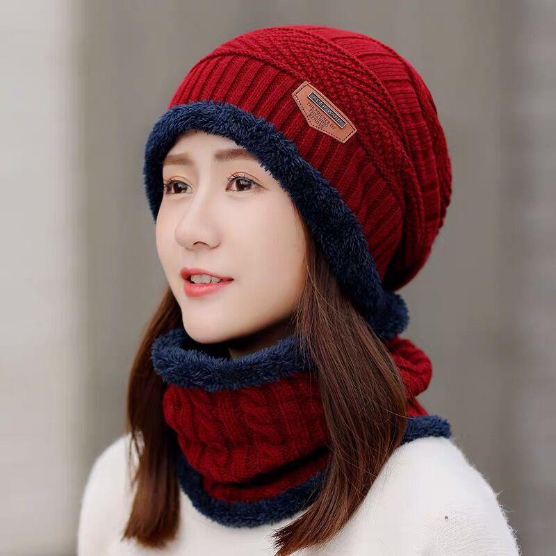 棉帽中老年人帽子女士冬加厚一体妈妈毛线帽老人奶奶老太太冬季保暖帽