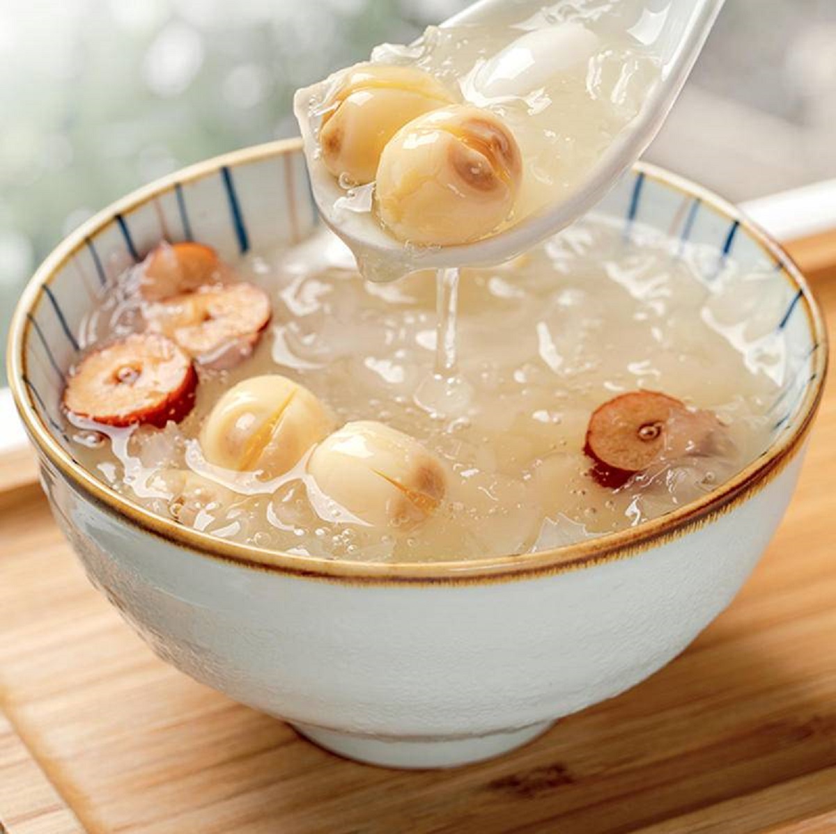 蕴康祥缘 果实类干货通芯白莲干货去芯白莲莲子银耳莲子汤羹高清大图