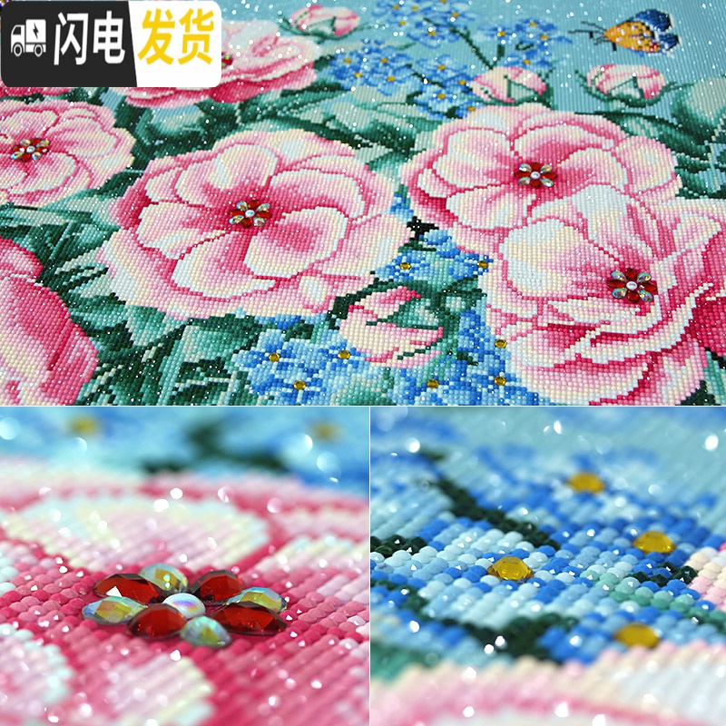 三维工匠2019年新款钻石画满钻客厅家用十字绣贴画水晶自己 异形钻满钻[280*103厘米]多加30钻量、送工具包2套高清大图