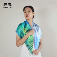 婵思 真丝大方巾100%桑蚕丝 CYXD240336