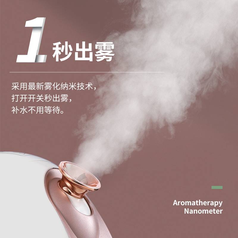 MKS美克斯蒸脸器冷热双喷脸部家用保湿纳米喷雾补水仪教师节礼物送女生NV8388高清大图