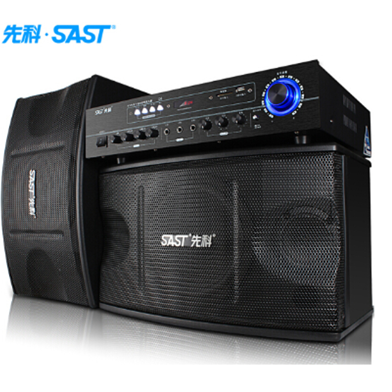 先科 SAST SA-808K 音响 音箱 家庭影院 KTV音响套装点歌机卡拉OK音箱会议卡包功放 黑色