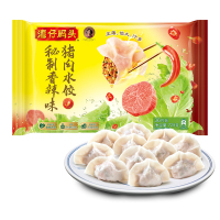 湾仔码头秘制香辣味猪肉水饺720g