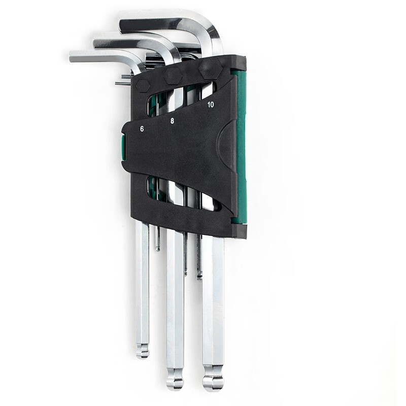 世达加长球头内六角扳手9件套装09105