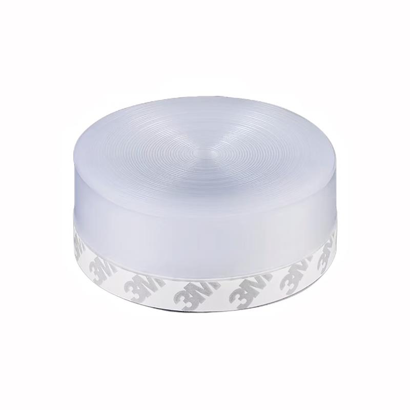 中锦科技 硅胶门窗密封条防风防尘自粘密封胶条 25mm*5米【半透明色】卷