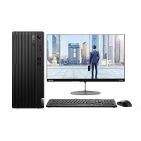 联想(ThinkCentre)台式机E77 I5-10400 8GB 256G固态+1TB Win10/23英寸显示器