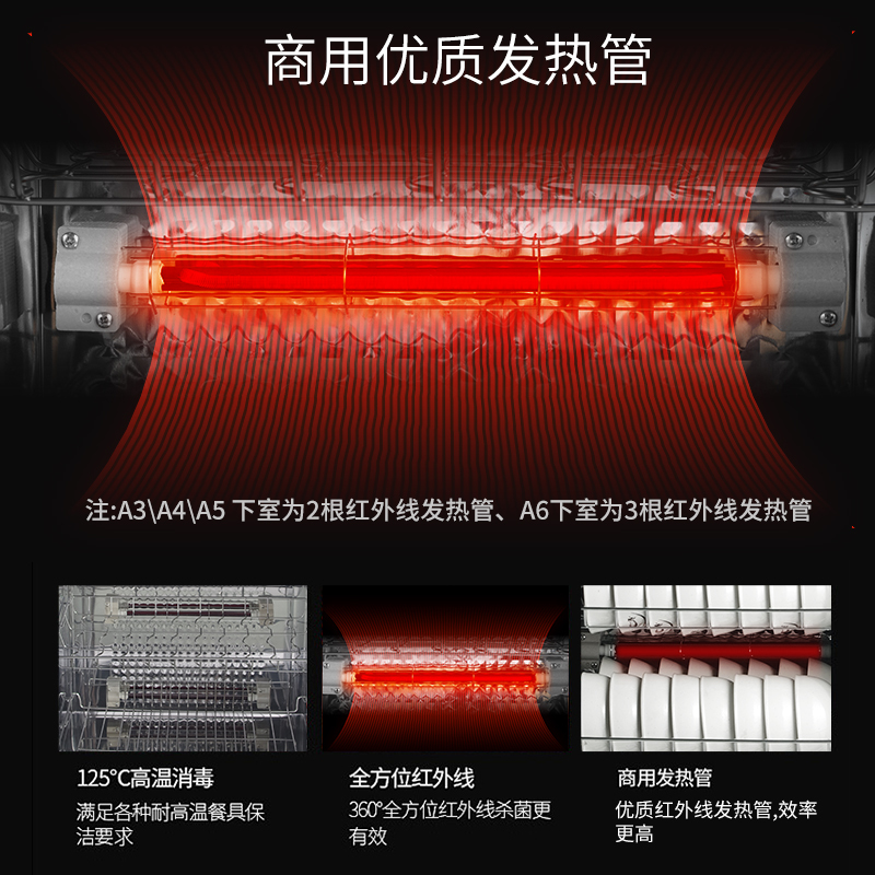 圣托(Shentop)家用立式高温红外线消毒柜 臭氧中温烘干 家用商用大容量餐厅消毒碗柜 ZTD288-A5