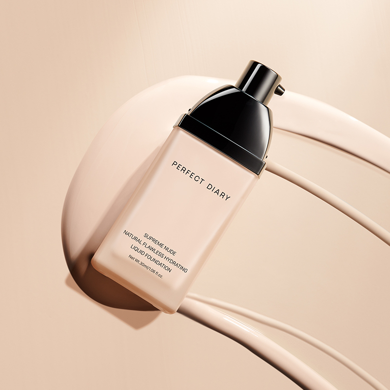 完美日记(PERFECT DIARY) 轻薄无瑕粉底液C10中性自然偏白(水润款)高清大图