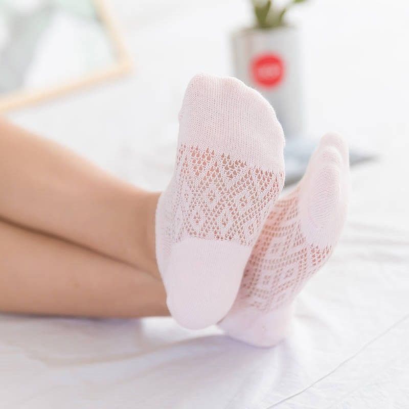 夏季网眼女士短袜女透气镂空船袜韩版浅口低帮薄款袜子女隐形袜女图片