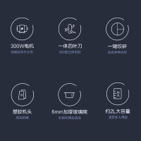 美的(Midea)绞肉机家用电动多功能料理机婴儿宝宝辅食机搅拌切菜绞馅机 MJ-JC17