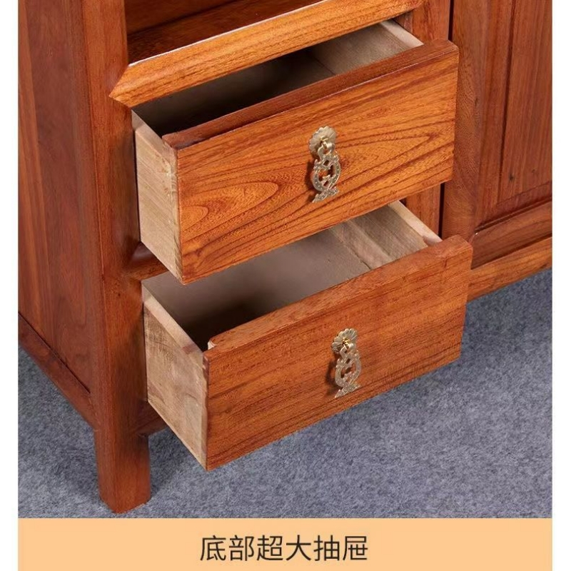锦北茶水柜新中式烧水柜茶叶存放柜茶台茶边柜茶桌配全自动电磁炉 A款