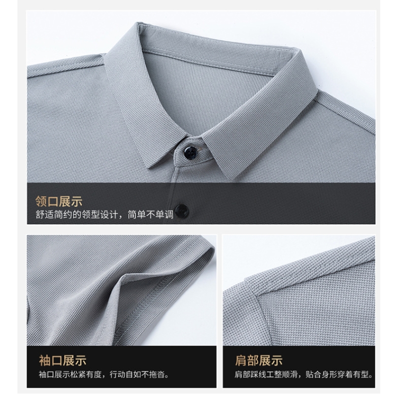 男士短袖polo衫夏季新款纯色t恤男潮流百搭韩版青年翻领男装上衣高清大图