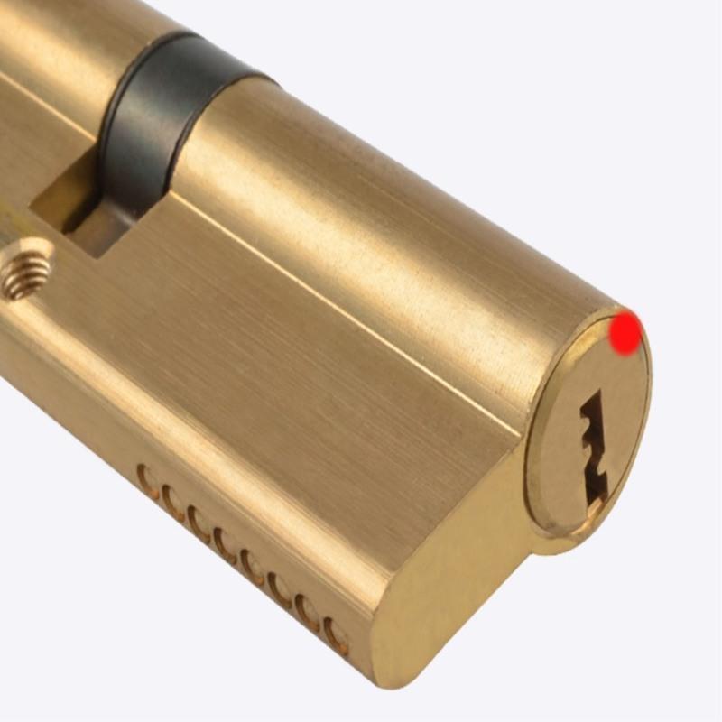 防盗门锁芯a级全铜锁芯大手柄钥匙防暴力防盗门锁芯65中325325