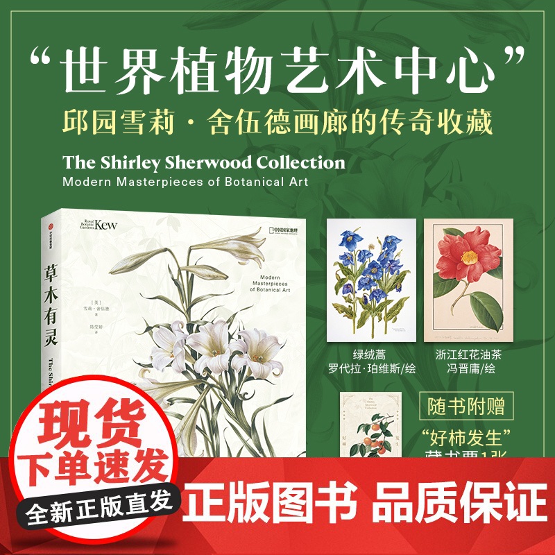 草木有灵 邱园当代植物艺术 雪莉 舍伍德著 邱园授权 珍藏级植物画册 跨越六大洲 内含260余幅画作 140余位艺术家