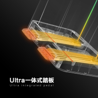 优百纳/Upella 不锈钢脚踏式分类垃圾桶 大号带盖双桶干湿分离三分类14+14L+14L缤纷42L
