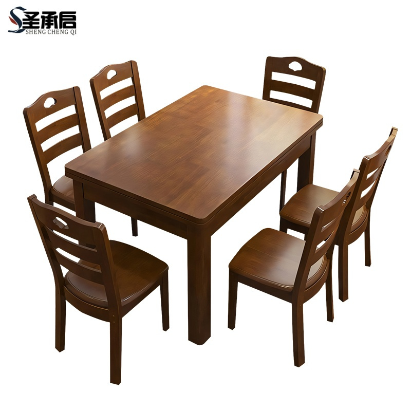 圣承启组合餐桌四椅1.2m张高清大图