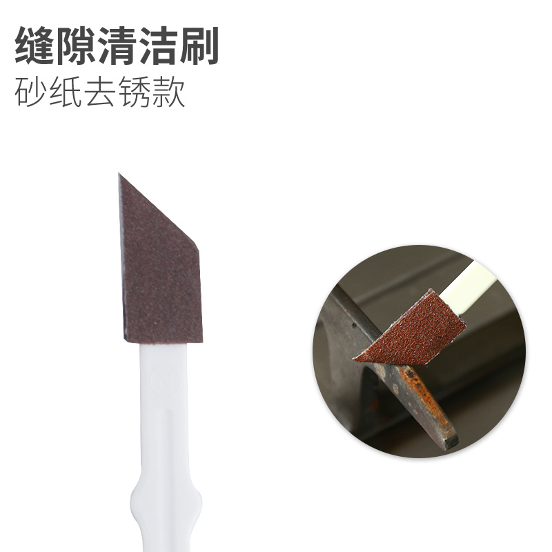 家柏饰(CORATED)缝隙刷厕所马桶保温杯窗空调厨房一次性卫生间死角清洁刷子 绿色无纺布款(10支装)高清大图