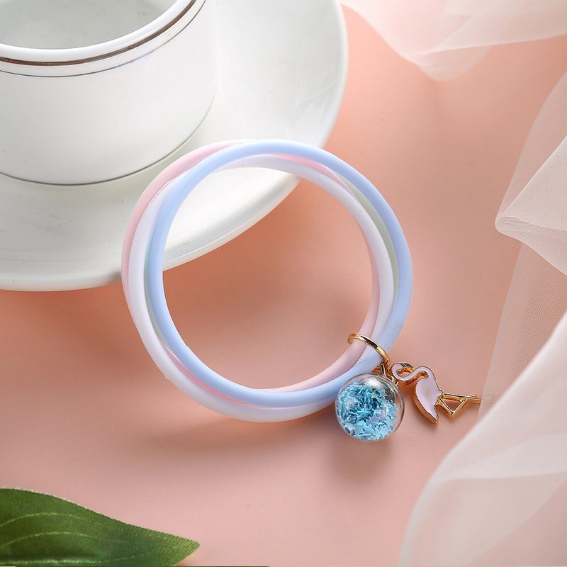 驱蚊手环防蚊手链吊坠少女夏季随身驱蚊器大人户外防蚊手环火烈鸟