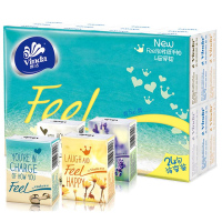 维达(Vinda) 手帕纸 Feel系列四层手帕纸*24包(自然无香)