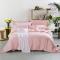 美帮汇家纺天丝提花四件套被套床单少女心冰丝套件丝滑床品泡芙