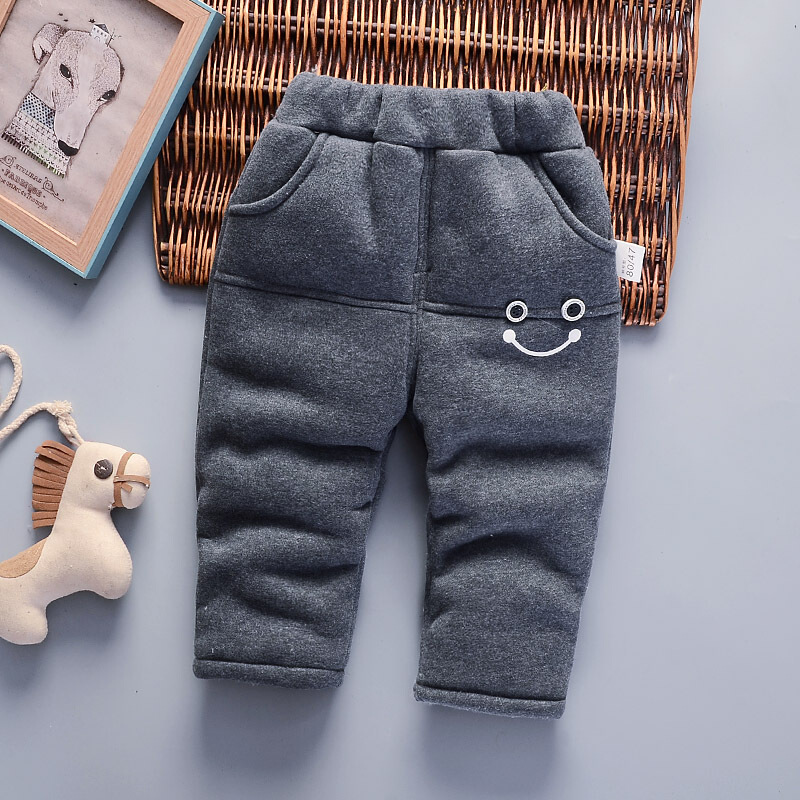 迪鲁奥diluao儿童棉裤男童秋冬装加棉加厚三层夹棉加绒裤子外穿中小童