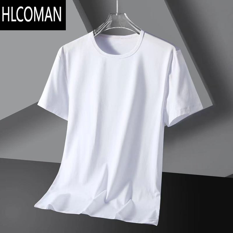 hlcoman3件装]冰丝莫代尔棉纯色短袖t恤男半袖打底衫薄款速干内搭