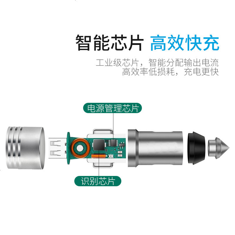 适用车载充电器12V24伏一拖二型双usb点烟器头多功能通用快充