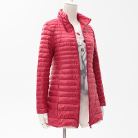 yaloo/雅鹿秋冬新款修身女中长款轻薄款立领羽绒服秋冬装韩版外套