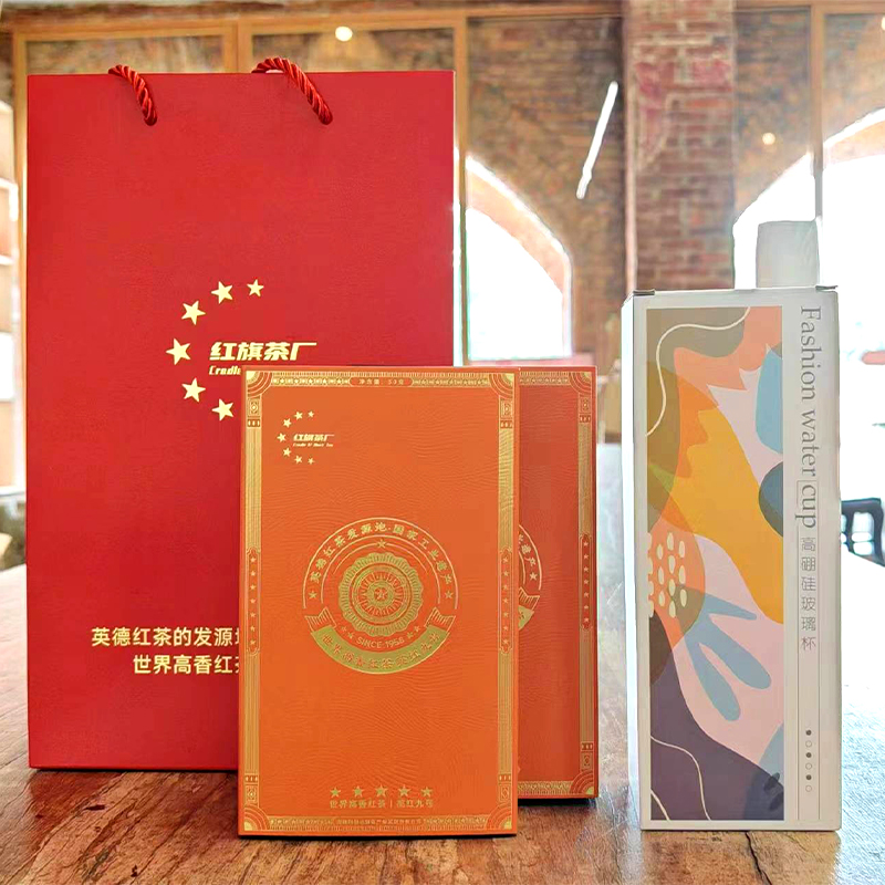6T 红旗茶厂 鸿作系列 春茶款 礼盒装 30克*4盒+茶杯（单位：套）-高清大图
