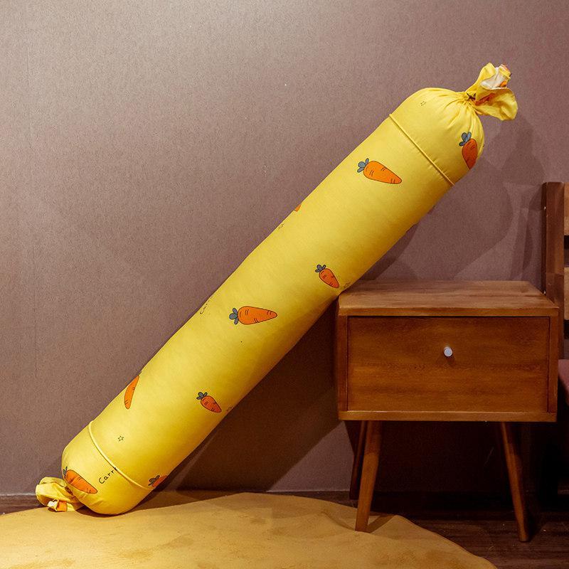 毛绒圆柱枕抱枕长条枕夹腿睡觉圆柱形枕头糖果枕儿童可拆洗床缝填充