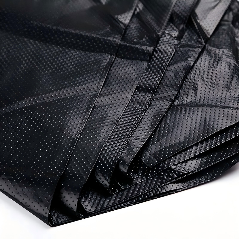 雷达背心垃圾袋黑色32*50cm100只单面1.75丝家用办公加厚手提塑料袋高清大图