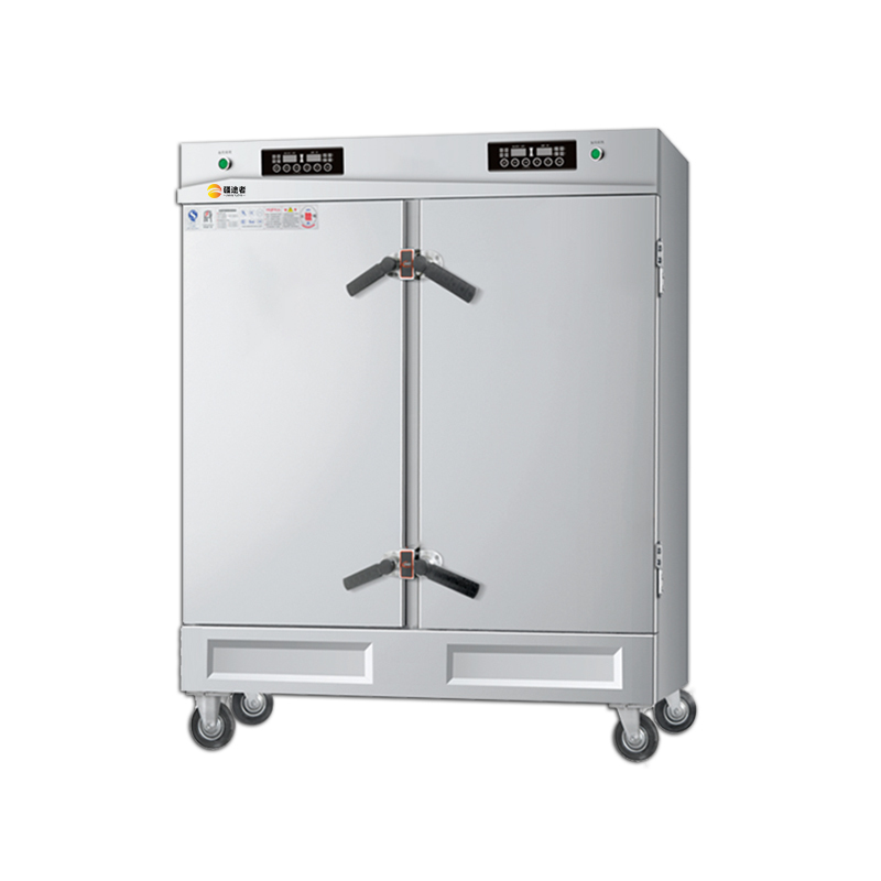 疆途者 商用电蒸箱蒸饭车双门24盘豪华电脑款电蒸饭柜 380V 24kW SJTZ-S1DC-8006高清大图