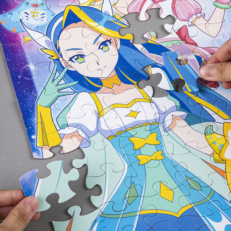 [正版]巴啦啦小魔仙之魔法海萤堡进阶拼图72片儿童卡通动画片拼板3-6